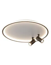 Okrągły ledowy plafon z 2 ruchomymi reflektorami - A507-Fibis w sklepie Edinos.pl