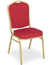 Czerwone stalowe krzesło do sali bankietowej - Riogix 3X w sklepie Edinos.pl