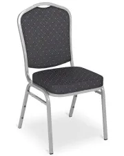 Czarne krzesło bankietowe do restauracji - Riogix 3X