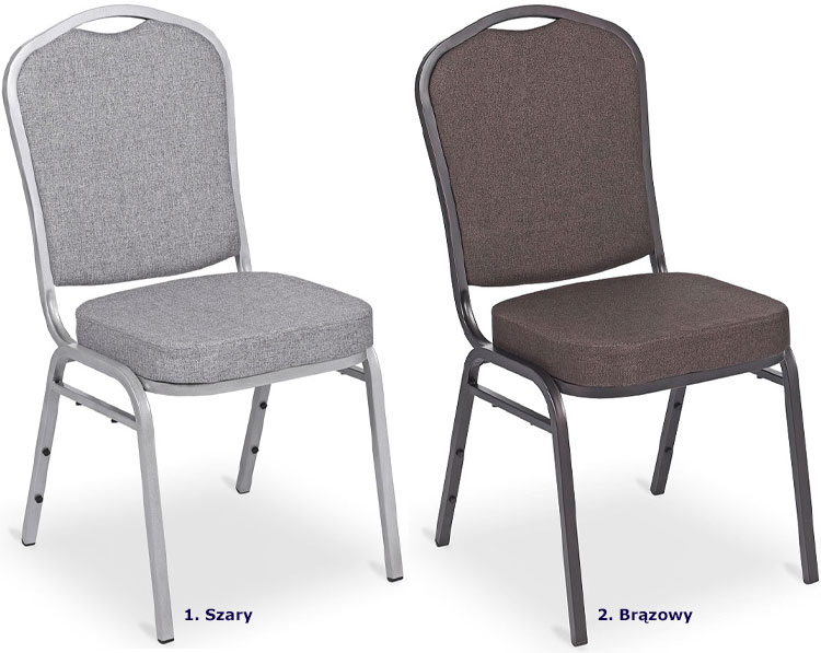 Wersje kolorystyczne krzesła bankietowego sztaplowanego Danior 4X