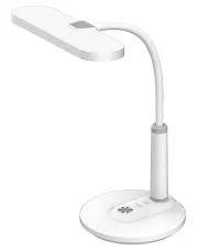 Biała lampka biurkowa LED ze ściemniaczem - A509-Joha w sklepie Edinos.pl