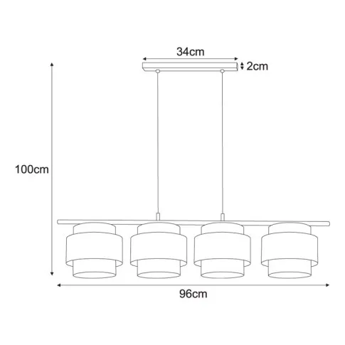 Rozmiar lampy A515-Difa