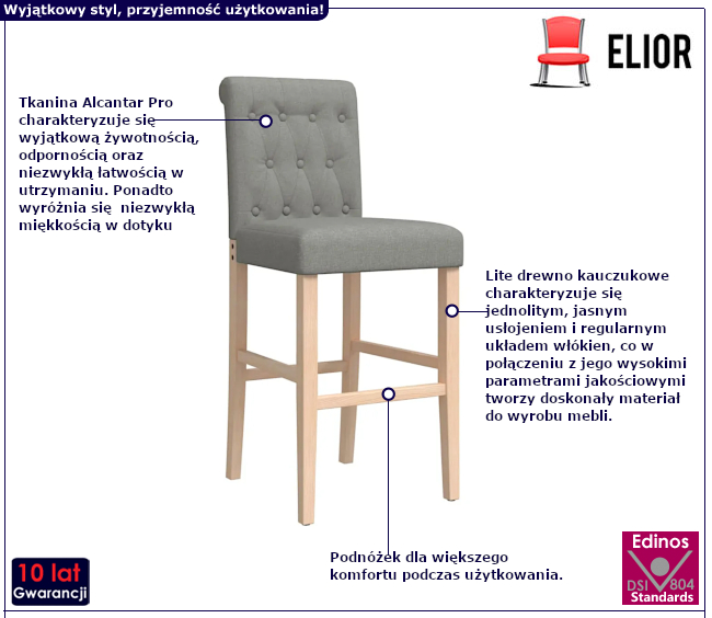 Krzesło barowe Stendar 9X