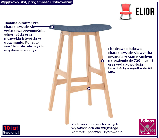 Stołek barowy Nemeza 5X