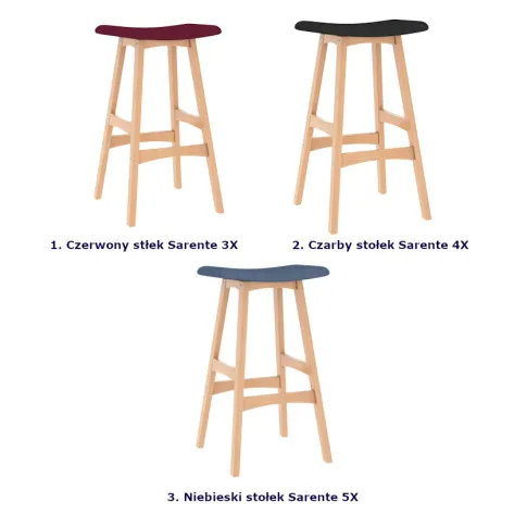 Kolor stołka Sarente 