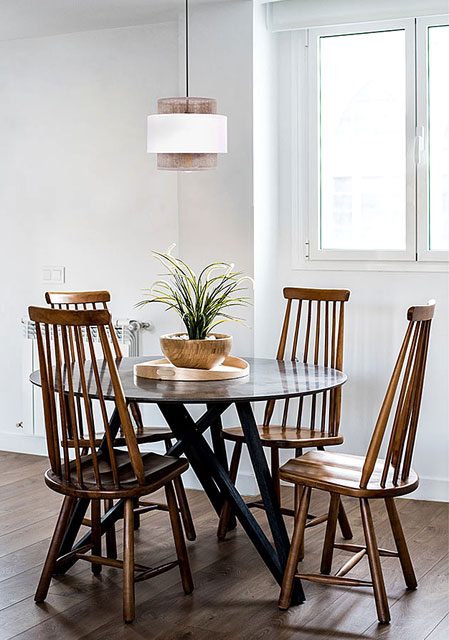 Beżowo-biała lampa wisząca z abażurem boho A51-Sozi