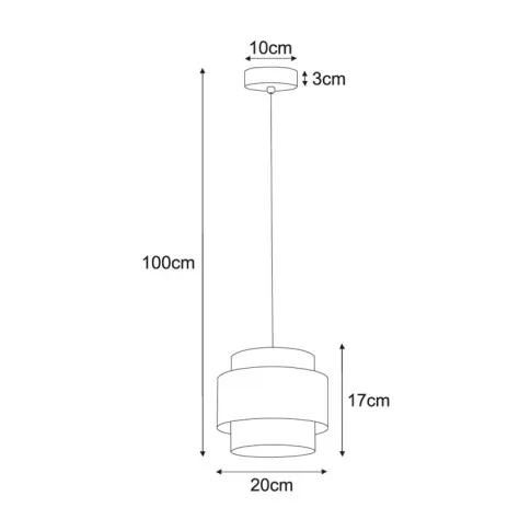 Rozmiar lampy A518-Sozi