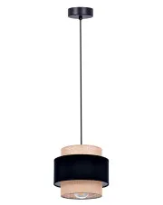 Lampa wisząca boho z podwójnym abażurem - A524-Vima w sklepie Edinos.pl