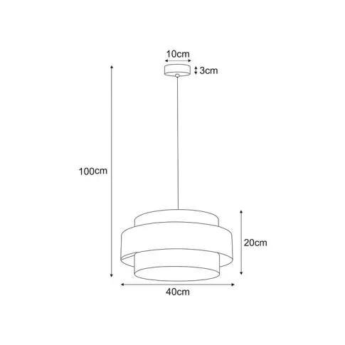 Rozmiar lampy A525-Vima