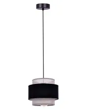 Lampa wisząca z tkaninowym abażurem - A530-Ekla