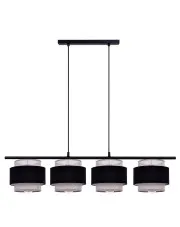 Lampa wisząca na listwie nad stół z 4 abażurami - A533-Ekla