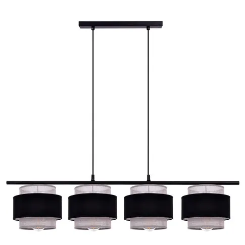 Lampa wisząca z 4 podwójnymi abażurami nad stół A533-Ekla