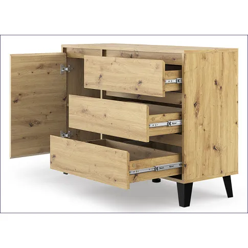 komoda z szafką i szufladami dąb artisan Egner 3X