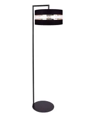 Czarno-złota elegancka lampa podłogowa - A541-Vakra