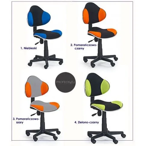 Zdjęcie fotel młodzieżowy Voma pomarańczowo-szary | Edinos.pl