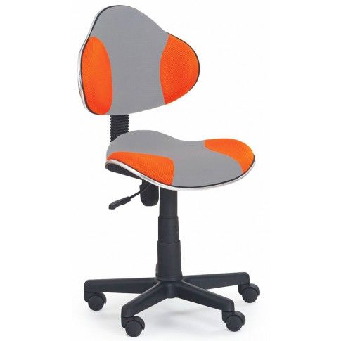 Zdjęcie produktu Fotel młodzieżowy Liber - pomarańczowo-szary.