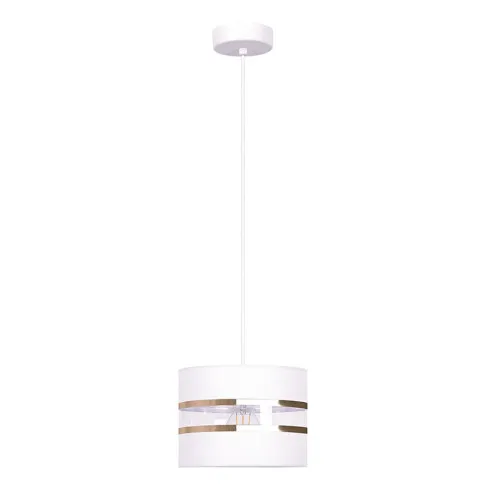 Biało-złota lampa wisząca nad stół A542-Zeva