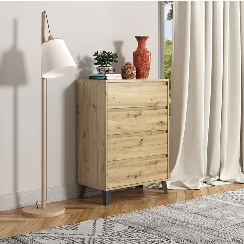 aranżacja z komodą dąb artisan Egner 5X