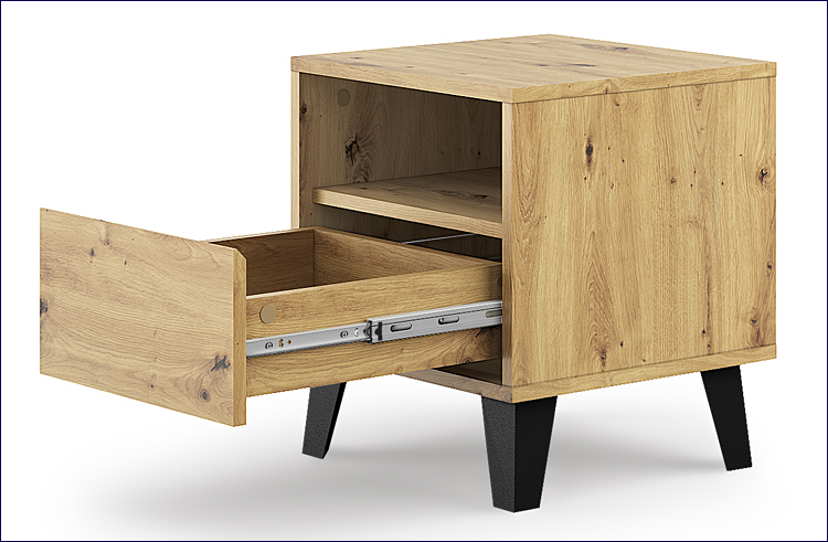 wnętrze szafki nocnej Bilgo 7X