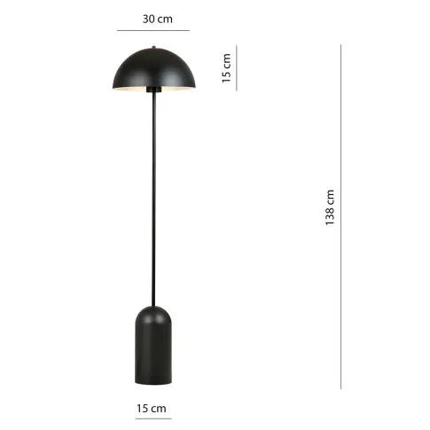 Wymiary lampy podłogowej D128 Etri