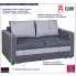 popielata sofa z funkcją spania Ridon