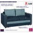 granatowa sofa z funkcją spania Ridon