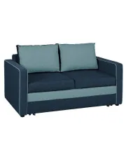 Granatowo-niebieska sofa z pojemnikiem - Ridon w sklepie Edinos.pl