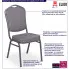 Grafitowe krzesło bankietowe Evio 4X