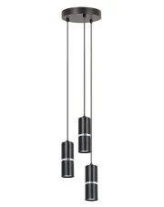 Potrójna metalowa lampa wisząca tuba - A563-Urion w sklepie Edinos.pl