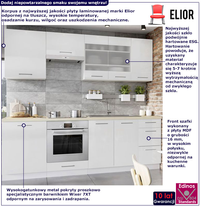 Infografika kompletu szafek kuchennych 8 szt Elora5S
