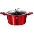 Czerwony aluminiowy garnek Okross 9X