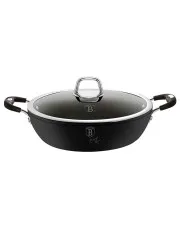 Czarny garnek z aluminium ze srebrnymi uchwytami - Mondej 19X w sklepie Edinos.pl