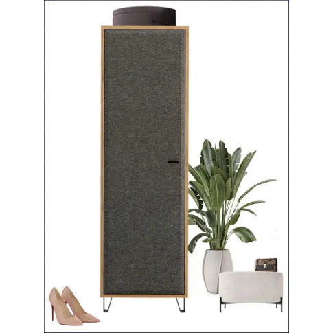 Regał szafa jednodrzwiowa Exio 9X wizualizacja