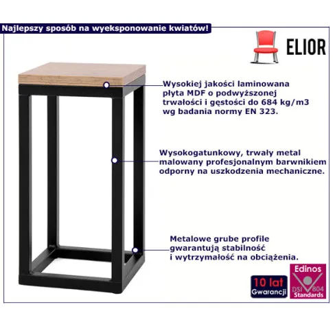 Nowoczesny metalowy kwietnik Ingo 3X