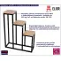 Stojak na kwiaty 3-poziomowy loft Ingo 6X