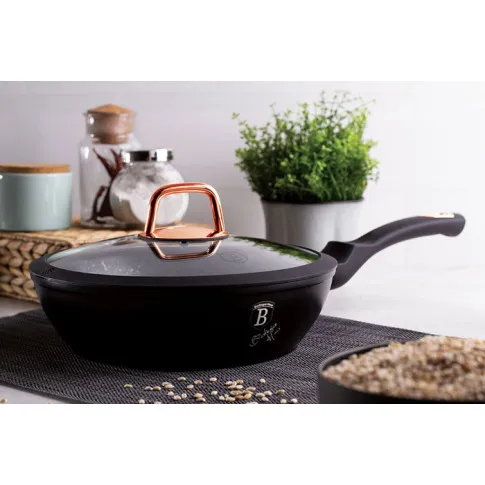 Prezentacja patelni ze szklana pokrywą Olonix 4X