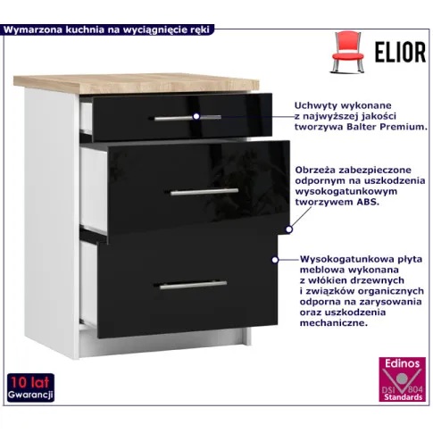 Szafka Cortez 6X czarny