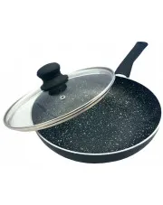 Patelnia ze szklaną przykrywką na każdy typ kuchenki 24cm - Olonix 21X w sklepie Edinos.pl