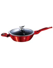 Granitowa czerwona patelnia na indukcję 28cm - Vineri 4X w sklepie Edinos.pl