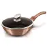 Granitowa złota patelnia z pokrywą 24cm - Swerik 4X