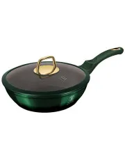 Aluminiowa zielona patelnia z powłoką tytanową 24cm - Mibero 3X w sklepie Edinos.pl