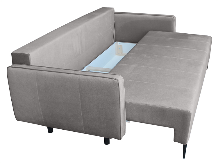 stalowa sofa z pojemnikiem Dalia