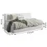 wymiary tapczanu 100x200 Sorento 6X