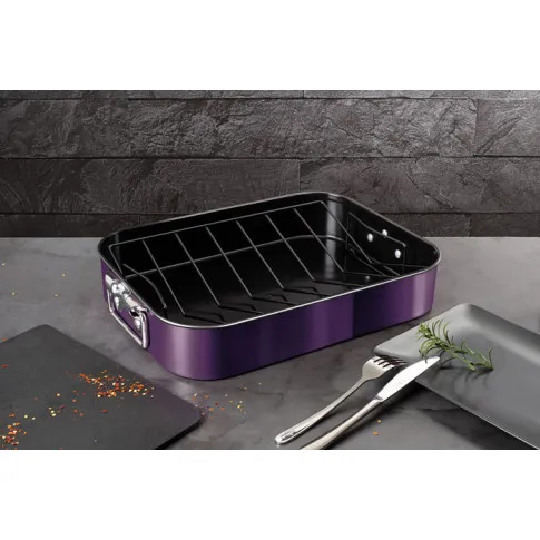 Wizualizacja fioletowej brytfanny Hurems 6X