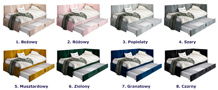 kolory tapczanu Sorento 7X