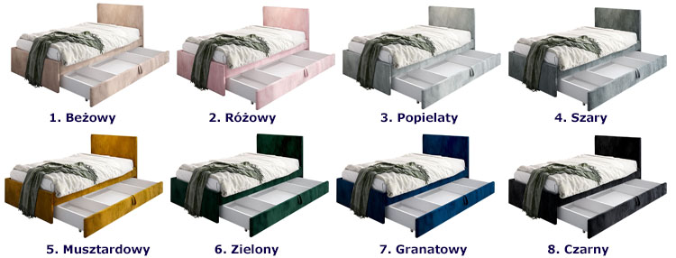 kolory łóżka Sorento 8X