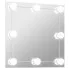Srebrne lustro wiszące LED 50x50 cm - Ollos 4X