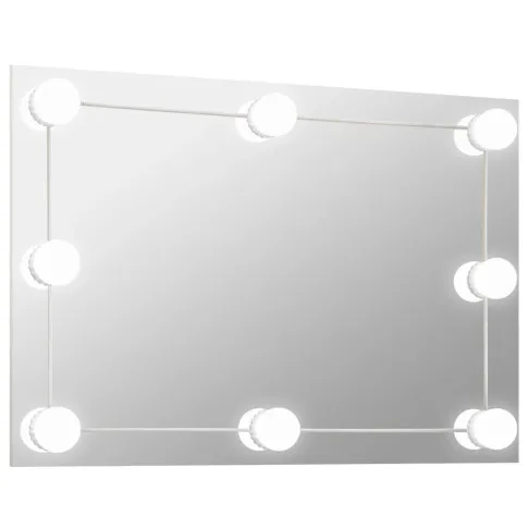 Prostokątne lustro wiszace LED do lazienki Ollos 5X