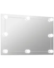 Prostokątne podświetlane lustro LED 100x60 cm - Ollos 9X w sklepie Edinos.pl
