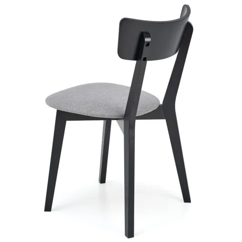 czarne tapicerowane krzeslo kuchenne orot